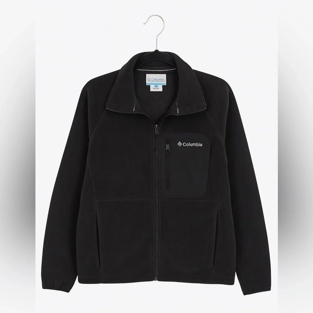 Columbia Sportswear Men's Vertex Core Full-Zip Black Fleece Jacket Size Large